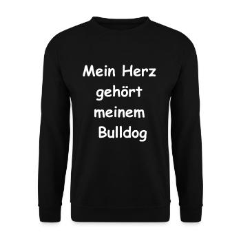 Cadeau bouledogue - Sweat-shirt Unisexe - noir - Devant - Alina (178cm) & Michal (187cm)