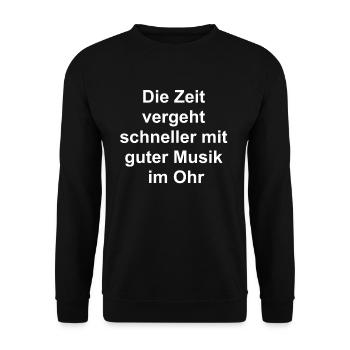 Personalized gift - Unisex Sweatshirt - black - Front - Alina (178cm) & Michal (187cm)