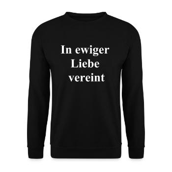 Eternal Bond Gift - Unisex Sweatshirt - black - Front - Alina (178cm) & Michal (187cm)