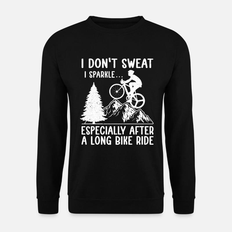 Ich schwitze nicht, ich funkle... Vor allem nach einer langen - Unisex Pullover - Schwarz