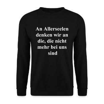Geschenk des Trostes - Unisex Pullover - Schwarz - Vorne - Alina (178cm) & Michal (187cm)