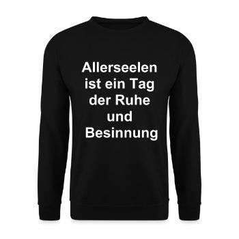 Gift of Silence - Unisex Sweatshirt - black - Front - Alina (178cm) & Michal (187cm)