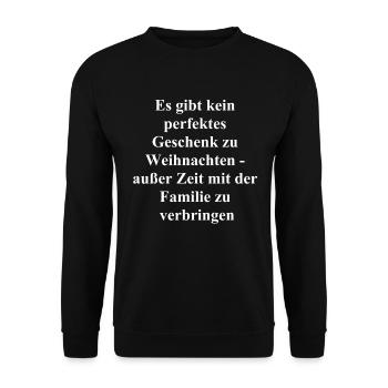 Domestic happiness - Unisex Sweatshirt - black - Front - Alina (178cm) & Michal (187cm)