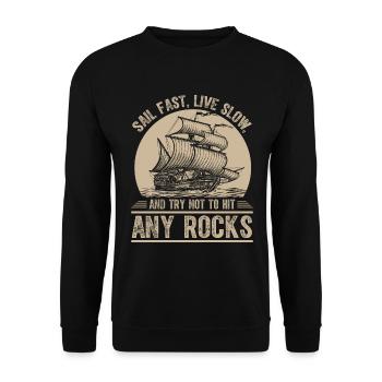 Das Leben ist wie eine Gitarre, stimme sie gut, um Schönheit zu spielen - Unisex Pullover - Schwarz - Vorne - Alina (178cm) & Michal (187cm)