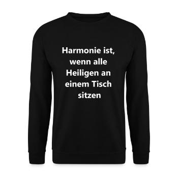Gift for the family - Unisex Sweatshirt - black - Front - Alina (178cm) & Michal (187cm)