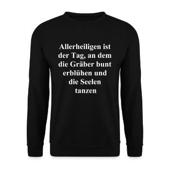 Gift for the holiday - Unisex Sweatshirt - black - Front - Alina (178cm) & Michal (187cm)