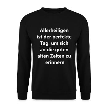 Gift for friends - Unisex Sweatshirt - black - Front - Alina (178cm) & Michal (187cm)