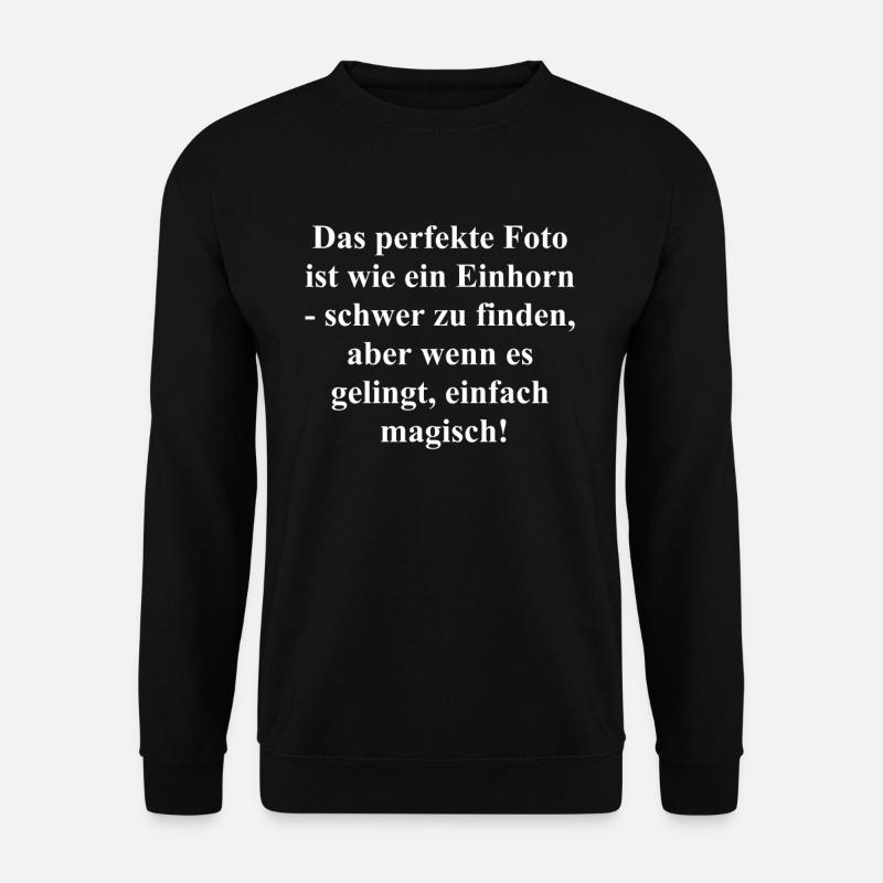 Geschenkidee für Fotofans - Unisex Pullover - Schwarz