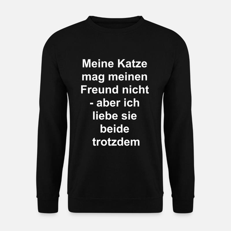 Cat Friend Gift - Unisex Sweatshirt - black