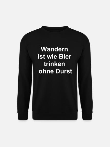 Hiking Beer Gift - Unisex Sweatshirt - black