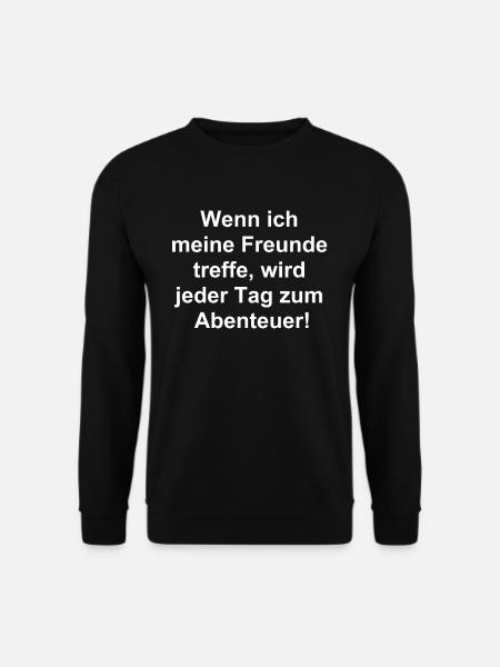 Adventurous Friendship - Gift - Unisex Sweatshirt - black