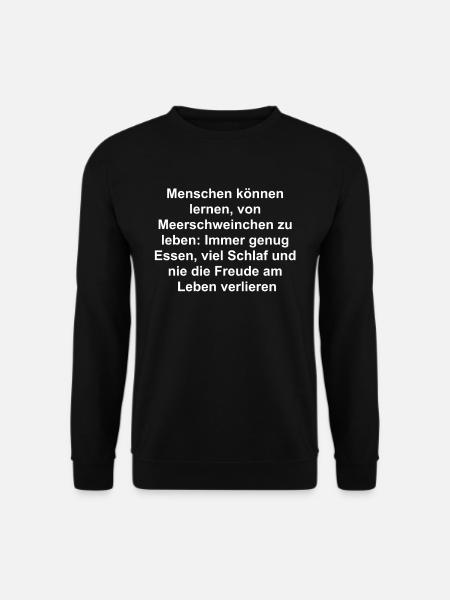 Funny guinea pig gift - Unisex Sweatshirt - black