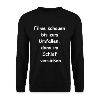 Sleepless Gift - Unisex Sweatshirt - black - Front - Alina (178cm) & Michal (187cm)