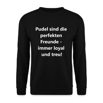 Poodle Friendship - Unisex Sweatshirt - black - Front - Alina (178cm) & Michal (187cm)