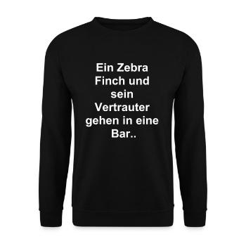 Vertraute Freunde Geschenk - Unisex Pullover - Schwarz - Vorne - Alina (178cm) & Michal (187cm)