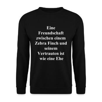 Personalisiertes Geschenk für Tierliebhaber - Unisex Pullover - Schwarz - Vorne - Alina (178cm) & Michal (187cm)