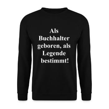 Legendärer Buchhalter - Tolles Geschenk - Unisex Pullover - Schwarz - Vorne - Alina (178cm) & Michal (187cm)