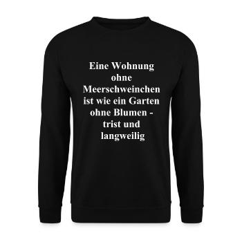 Cadeau personnalisé pour les fans de cochons d’Inde - Sweat-shirt Unisexe - noir - Devant - Alina (178cm) & Michal (187cm)