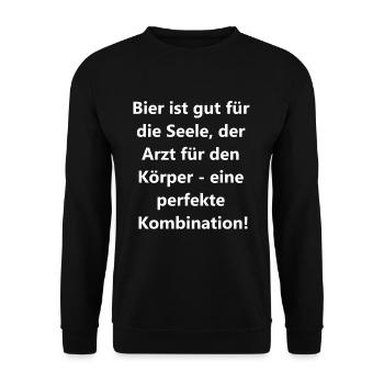 Cadeau corps et âme - Sweat-shirt Unisexe - noir - Devant - Alina (178cm) & Michal (187cm)