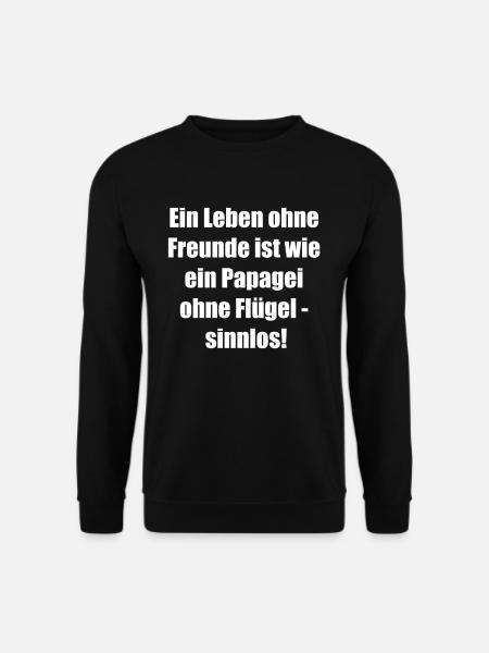 Cadeau de perroquet - Sweat-shirt Unisexe - noir