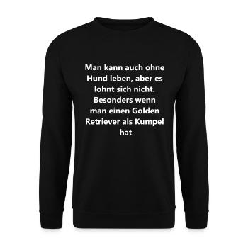 Bester Freund Geschenk - Unisex Pullover - Schwarz - Vorne - Alina (178cm) & Michal (187cm)
