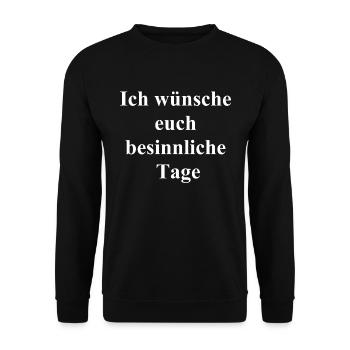 Christmas Magic Gift - Unisex Sweatshirt - black - Front - Alina (178cm) & Michal (187cm)