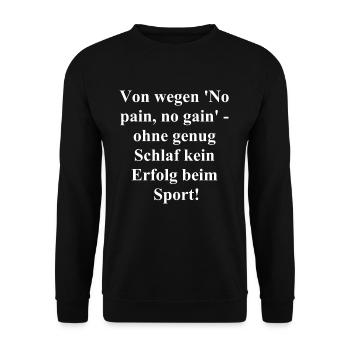 Erfolgsformel Geschenk - Unisex Pullover - Schwarz - Vorne - Alina (178cm) & Michal (187cm)