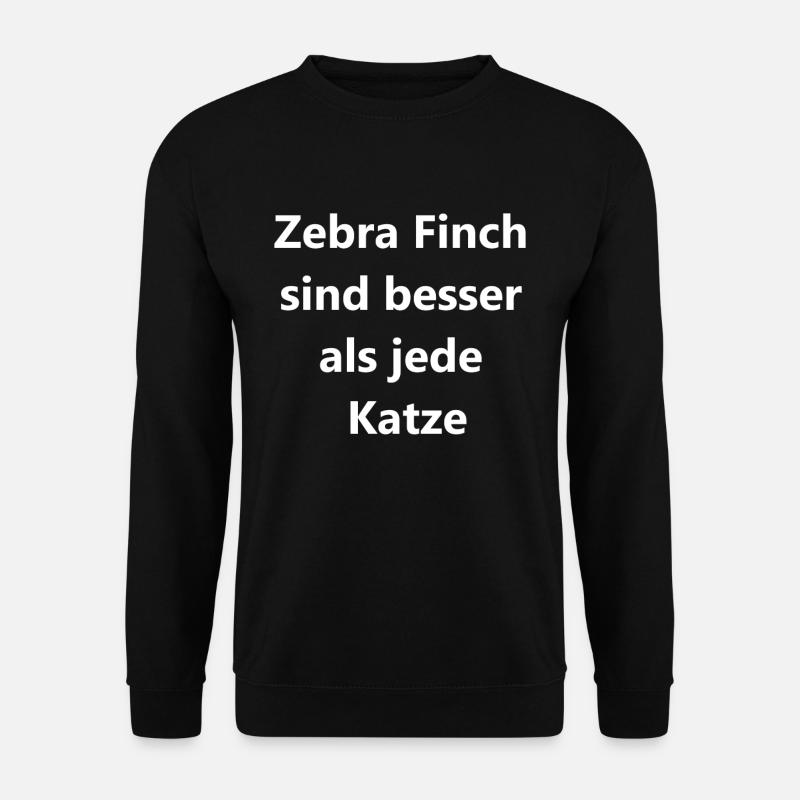 Zebra Finch Gift - Unisex Sweatshirt - black