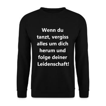 Dancing Hearts Gift - Unisex Sweatshirt - black - Front - Alina (178cm) & Michal (187cm)