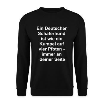Mein bester Kumpel Geschenk - Unisex Pullover - Schwarz - Vorne - Alina (178cm) & Michal (187cm)
