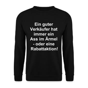 Personalized gifts for your loved ones - Unisex Sweatshirt - black - Front - Alina (178cm) & Michal (187cm)