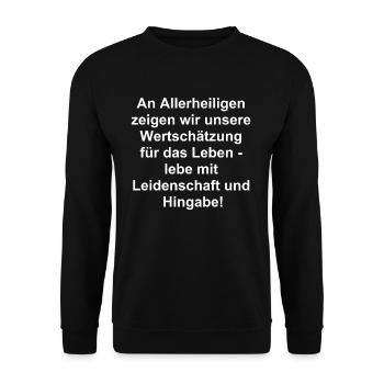 Gift of Gratitude - Unisex Sweatshirt - black - Front - Alina (178cm) & Michal (187cm)