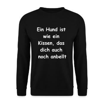 Dog Gift - Unisex Sweatshirt - black - Front - Alina (178cm) & Michal (187cm)
