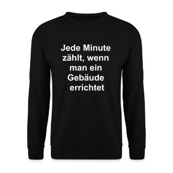 Cadeau pour les travailleurs de la construction - Sweat-shirt Unisexe - noir - Devant - Alina (178cm) & Michal (187cm)