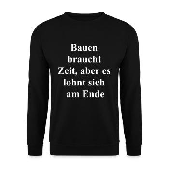 Cadeau pour les travailleurs de la construction - Sweat-shirt Unisexe - noir - Devant - Alina (178cm) & Michal (187cm)
