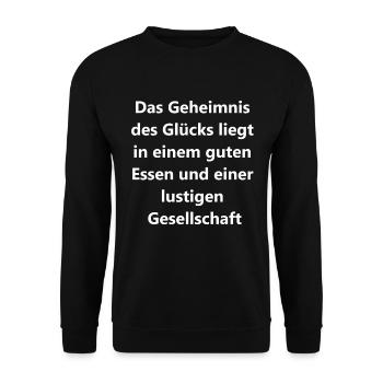 Cookbook Gift Set - Unisex Sweatshirt - black - Front - Alina (178cm) & Michal (187cm)