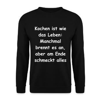 Cadeau plaisir de cuisine - Sweat-shirt Unisexe - noir - Devant - Alina (178cm) & Michal (187cm)