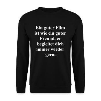 Movie Fan Gift - Unisex Sweatshirt - black - Front - Alina (178cm) & Michal (187cm)