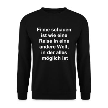Cadeau de soirée cinéma - Sweat-shirt Unisexe - noir - Devant - Alina (178cm) & Michal (187cm)