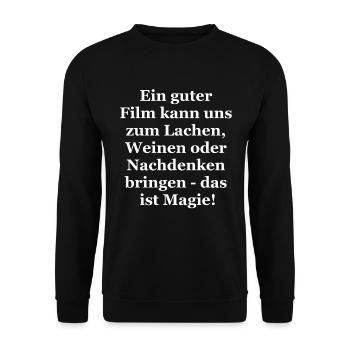 Cadeau cinématographique - Sweat-shirt Unisexe - noir - Devant - Alina (178cm) & Michal (187cm)