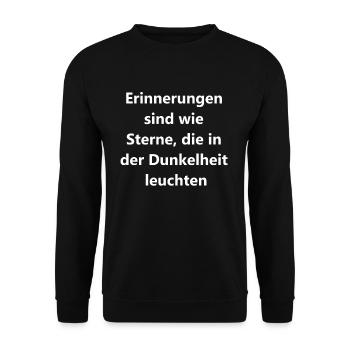 Starlight Gift - Unisex Sweatshirt - black - Front - Alina (178cm) & Michal (187cm)