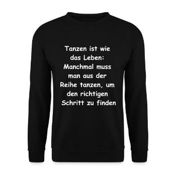 The perfect gift for all dance enthusiasts - Unisex Sweatshirt - black - Front - Alina (178cm) & Michal (187cm)