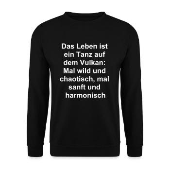 Danser dans la vie - compagnon de tous les danseurs - Sweat-shirt Unisexe - noir - Devant - Alina (178cm) & Michal (187cm)