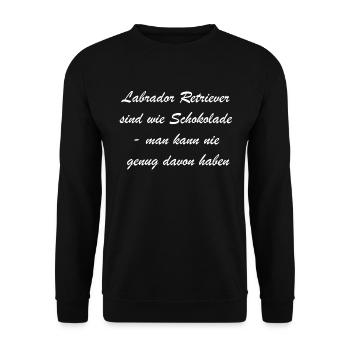 Gift for dog people - Unisex Sweatshirt - black - Front - Alina (178cm) & Michal (187cm)