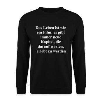 A gift for unforgettable moments - Unisex Sweatshirt - black - Front - Alina (178cm) & Michal (187cm)