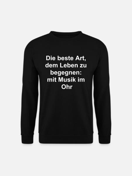 Personalized Music Gift - Unisex Sweatshirt - black