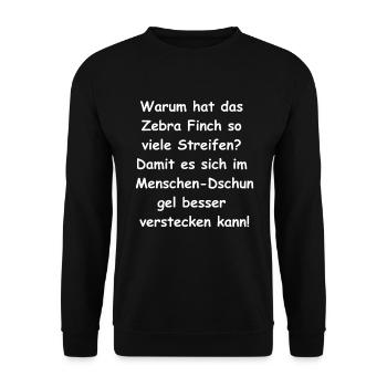 Cache-cache du cadeau - Sweat-shirt Unisexe - noir - Devant - Alina (178cm) & Michal (187cm)
