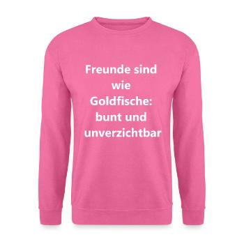 Danse colorée des ailerons - Sweat-shirt Unisexe - rose - Devant