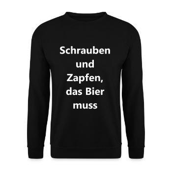 Personalized Workshop Gift - Unisex Sweatshirt - black - Front - Alina (178cm) & Michal (187cm)