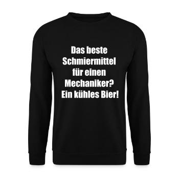 Bière et clé à molette - Sweat-shirt Unisexe - noir - Devant - Alina (178cm) & Michal (187cm)